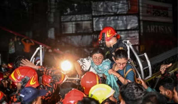बंगलादेश की राजधानी में आग लगने से 44 से अधिक लोगों की मौत