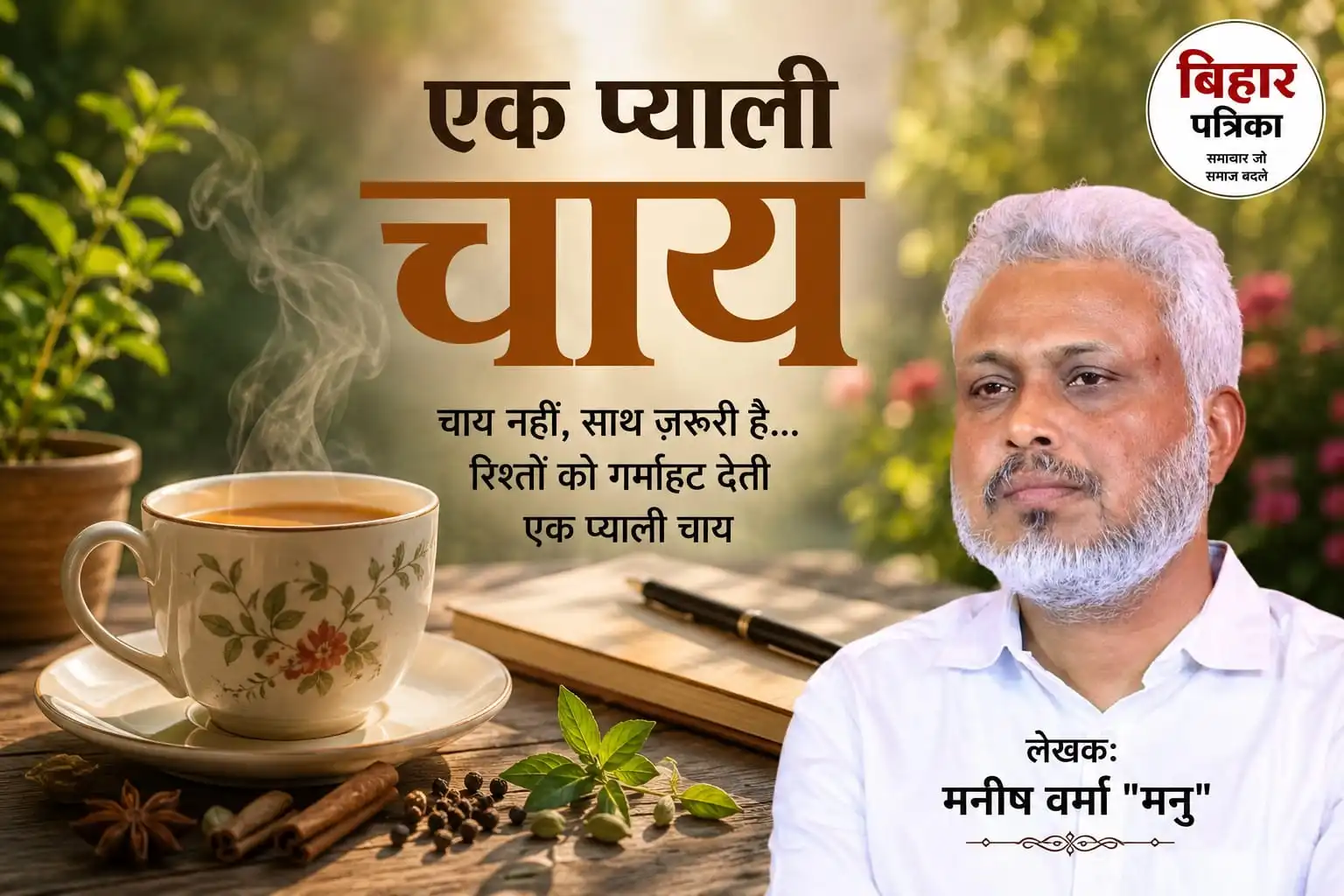 रविवारीय- एक प्याली चाय, रिश्तों की कड़वाहट में घुलती थोड़ी-सी मिठास